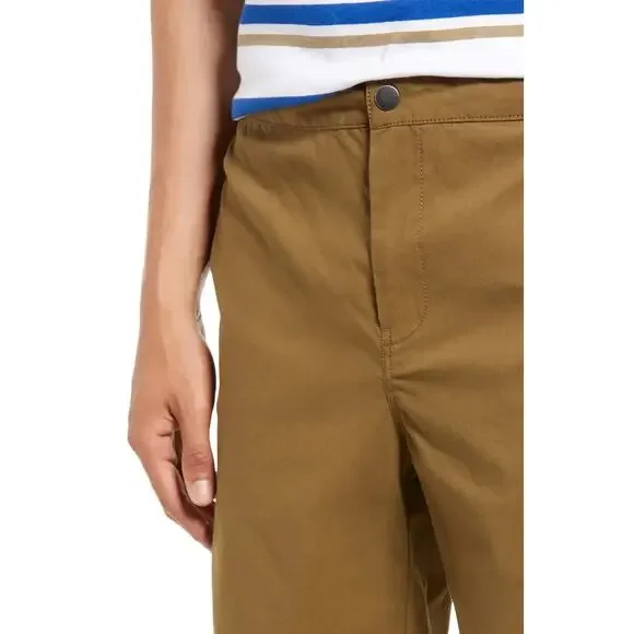 Treasure & Bond Olive Green Mid Rise Slim Fit Elastic Waist Shorts NWT Size XL - Picture 4 of 12